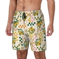 thumbnail image 2 of Daiia Lemon Mens Swim Trunks Swim Shorts Quick Dry Swim Shorts with Mesh Lining Pockets-Large, 2 of 9