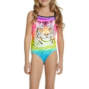 Girls' Sorbet Tiger One Piece Swimsuit