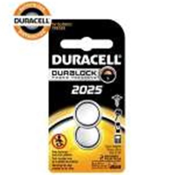 Duracell 3221827 3V 2025 Coin Button Batteries - Pack of 2