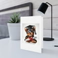 thumbnail image 5 of DistinctInk Greeting Card / Note Card - Yorkshire Terrier Puppy Graduation - PACK of 3, 5 of 7