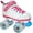 White, variant on Sure-Grip Quad Roller Skates - Sugar & Spice
