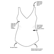 Swimsuits for All Womens Dotted Sarong Front One Piece Swimsuit