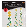 thumbnail image 4 of Decoraciones colgantes Whirls Beistle $ Whirls Casino Party, 4 of 6