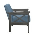 thumbnail image 4 of OakvillePark Rasar Fabric Upholstered Accent Chair, Blue, 4 of 6