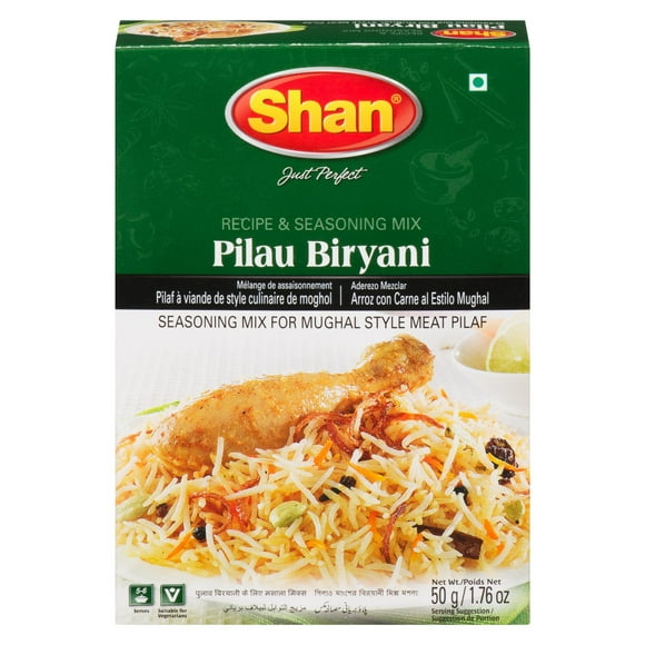 Shan – Pilau Biryani Masala – 50gm, The Pilau Biryani 50Gm.