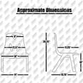 thumbnail image 2 of Homelala - Set of 2, Red 10? Seat Height Modern Kids Plastic Stacking School Chairs Activity, 2 of 4
