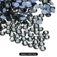thumbnail image 3 of Uxcell Hotfix Rhinestones Flatback Crystal Glass Gems for Craft Clothes DIY Decoration Transparent Black 4.8mm, 3 of 5