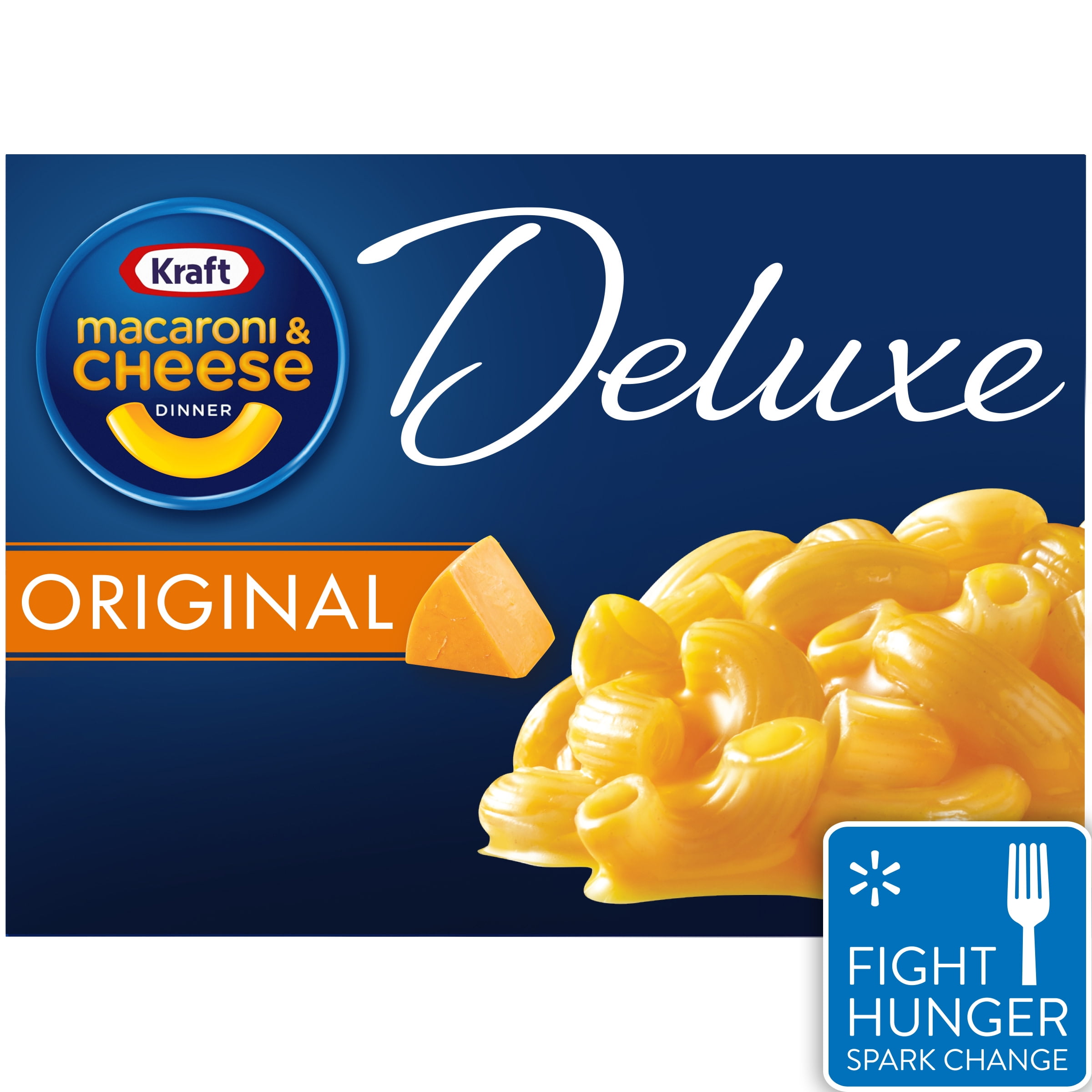 Kraft Deluxe Original Cheddar Macaroni & Cheese Dinner, 14 oz Box