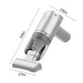 thumbnail image 3 of FHBVT Handheld Car Vacuum Cleaner 120W Powerful Suction Mini USB Portable Vacuum Dust Buster for Car Interior,Pet Hair,Food Residue Removal, Silent Compact Car Cleaning for Home Travel Office, 3 of 7