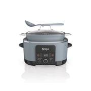 Ninja 14-in-1 PossibleCooker PRO 8.5-qt Multi-Cooker, with Slow Cooker, Dutch Oven, Steamer & More, Glass Lid & Integrated Spoon, Oven Safe Pot to 500°F, MC1001 Sea Salt Gray