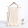 thumbnail image 2 of Kilaqueen Plus Size Tank Tops for Women Warm Sleeveless Solid Color Soft Layer Vest for Cold Weather Comfy Seamless Underwear Thermal Tops, 2 of 3