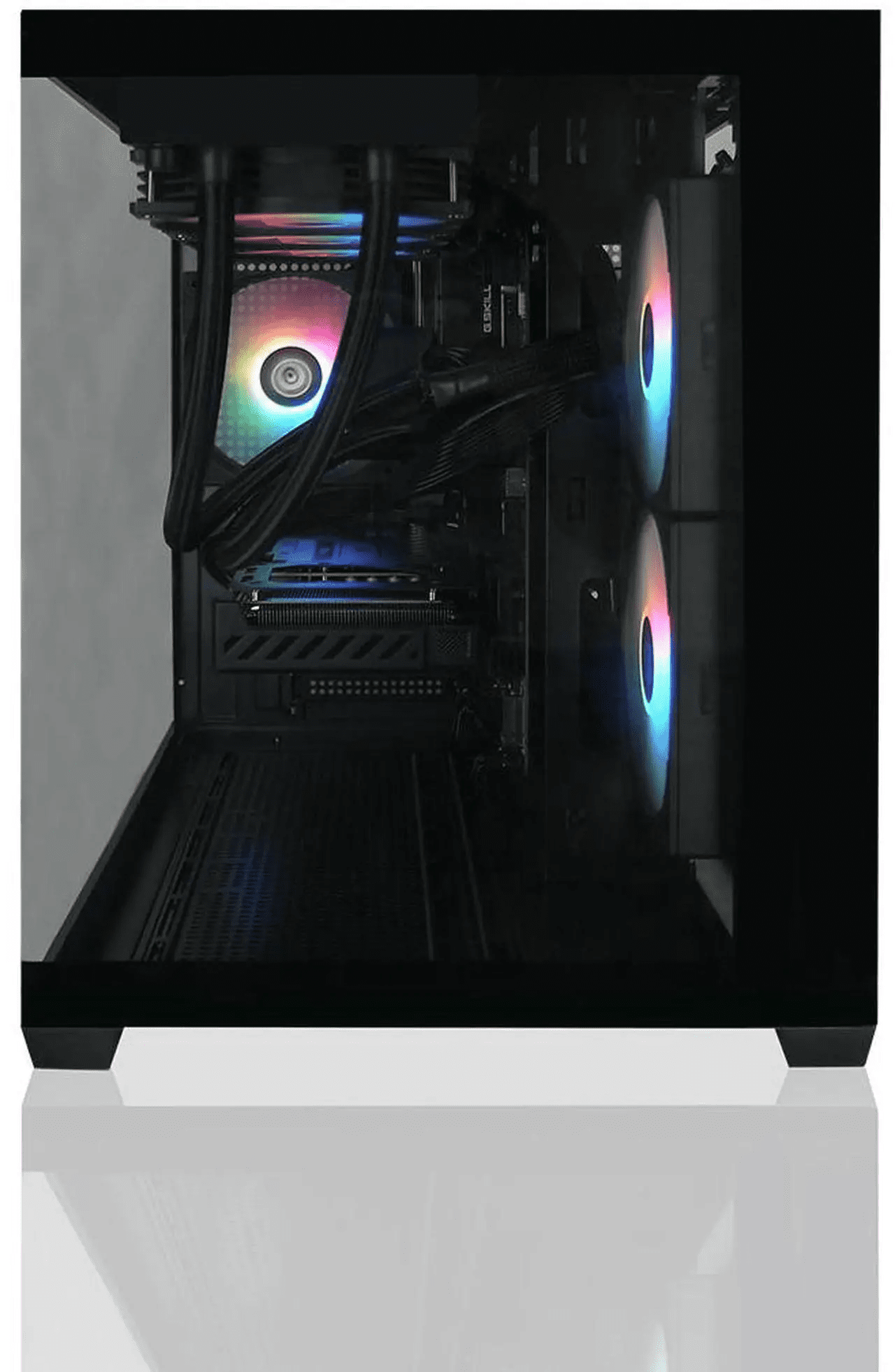 AVGPC Hellfire Gaming PC AMD Ryzen 5 9600X; GeForce RTX 5070 12GB; 16GB DDR5 RAM; 1 TB NVME M.2 SSD; 360mm AIO Liquid Cooler; ARGB Fans; WiFi/AC ; Dual Chamber Case; Windows 11 Home