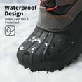 thumbnail image 3 of Dream Pairs Kids Boys & Girls Knee High Waterproof Insulation Non-Slip Outdoor Winter Snow Boots KNORTH NAVY/GREY/ORANGE Size 4 Big Kid, 3 of 7