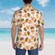 thumbnail image 4 of Balery Cute Ice Cream Camisas hawaianas de manga corta para hombre, camisas playeras de corte holgado, camisas de vacaciones con botones,3X-Large, 4 of 7