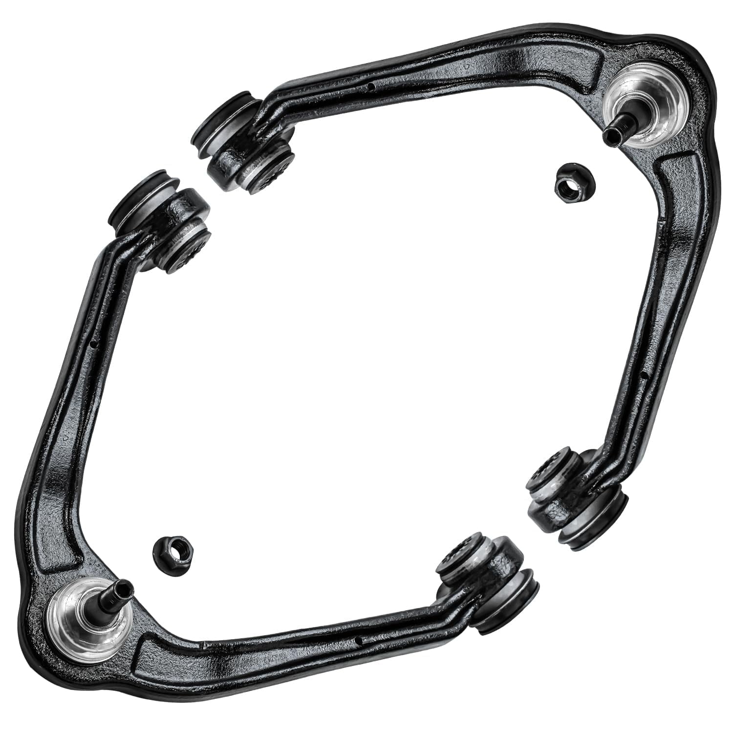 Detroit Axle - RWD Front End 12pc Control Arms Kit for 1999-2006 Chevy Silverado GMC Sierra 1500, 4 Control Arms w/Ball Joints 2 Sway Bars 4 Tie Rods 2 Boots 2000 2001 2002 2003 2004 2005