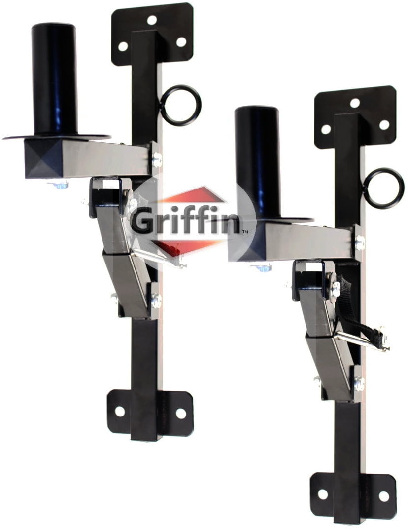 PA Speakers Wall Mount Brackets By Griffin Set Of 2 All Steel ProAudio Speaker 35mm Pole Holder