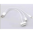thumbnail image 1 of 3-en-1 - 8 Broches + 30 Broches + Câble Micro USB vers USB - Blanc, 1 of 1