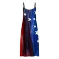 thumbnail image 2 of USSUMA Sundresses for Women Casual Summer Women Maxi Long Dress Plus Size Summer Casual Loose Tank Dresses 4th of July Stars and Stripes Patriotic Dress, 2 of 4