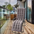 thumbnail image 1 of Coussin de Fauteuil Inclinable de Jardin Confortable en Polyester Coussin de Fauteuil Inclinable Tapis Épaissi Extérieur Intérieur Gris B, 1 of 8