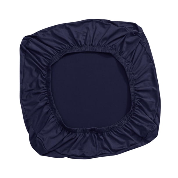 Funda para silla de oficina, fácil de instalar, elástica, protectora, para cojín de asiento. Azul marino