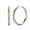Rose Gold-Plated, variant on Hoop 1 Ct Cubic Zirconia Copper Earrings for Women 2 Piece Set Latch Back Closure