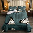 thumbnail image 1 of YST Butterfly Comforter Set, Wild Animal Botanical Bedding Set, Twin, 1 of 4