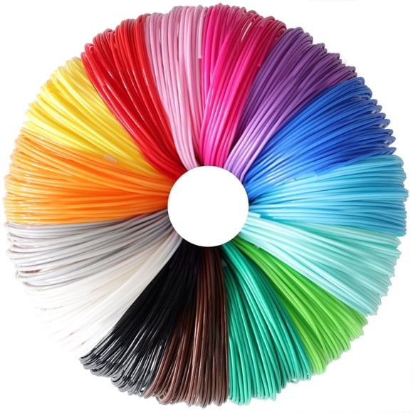 15 Colores Brillantes Recambio De Filamento Pla Para Bolígrafo 3D De 1,75 Mm Cada Color 10 Pies En Total 150 Pies Paquete De Muestra De Pla Para Bolígrafo 3D/Impresora 3D Compatible Con Bolígrafo De I