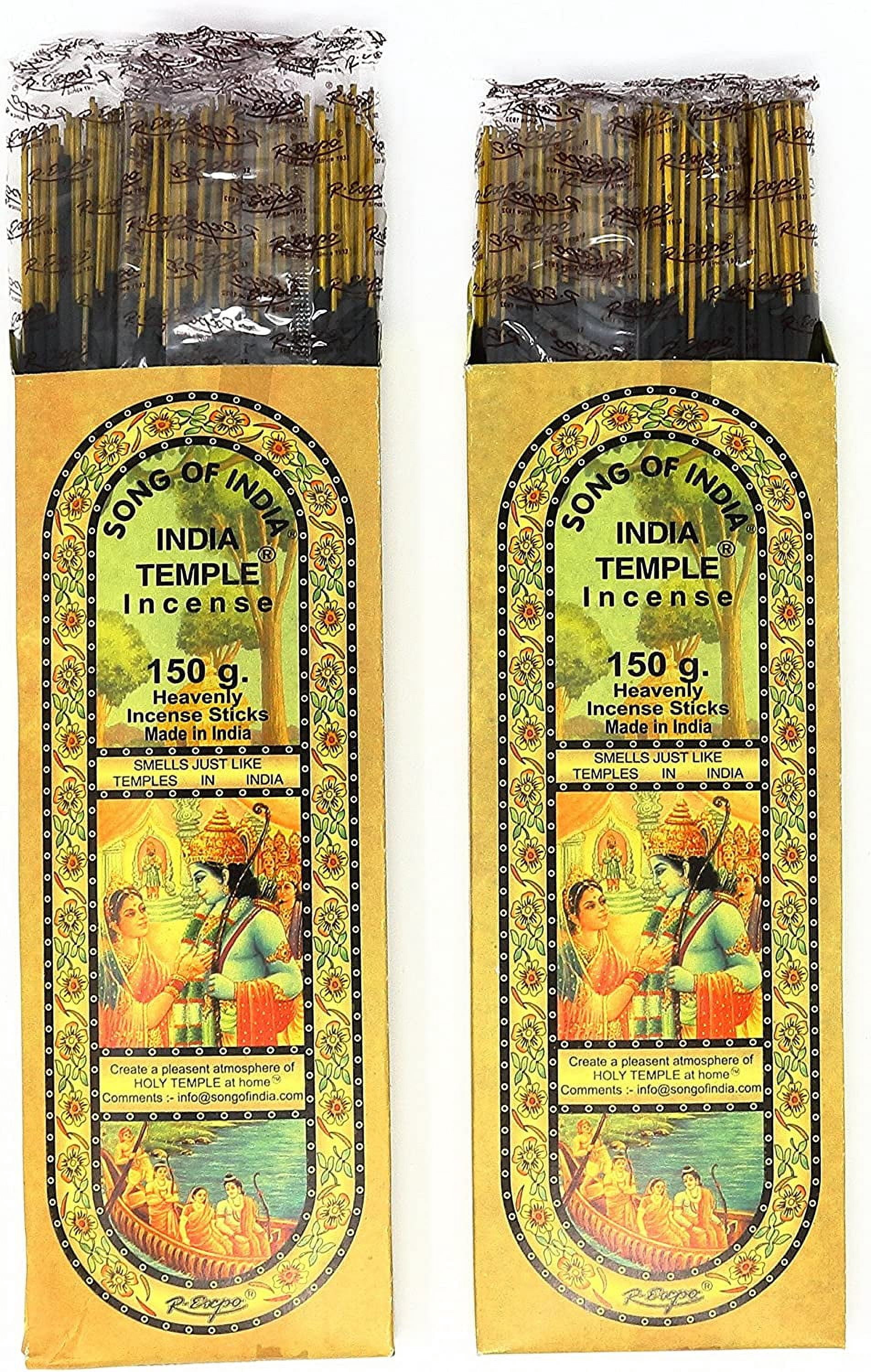Song of India India Temple Incense 120 Stick Large Box (Pack of 2)