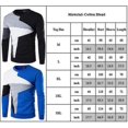 thumbnail image 2 of Sudadera de manga larga con cuello redondo y bloques de color para hombre Jersey informal, 2 of 2