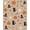 Beige, Pattern 3, variant on Design&I 8'x10' Washable Area Rug Beige Orange Whimsical Halloween Themed Design Charming Autumn Motifs with Playful Cats for Dining Room, Large Office, Lounge, Snag-Free