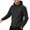Black, variant on SUYIDA Men's Casual Hooded Jacket, Long Sleeve Lightweight Zip Up, Outdoor Windbreaker for Everyday Travel