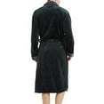 thumbnail image 5 of Men's Winter Lengthened Plush Shawl Bathrobe Home Clothes Long Sleeve d Robe Coat, 5 of 5
