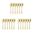 thumbnail image 3 of Youkk 6 Pcs/ensemble Cuillères de Service en Acier Inoxydable Durables pour Cuillères en Acier Inoxydable Durables Doré 3 Ensembles, 3 of 6