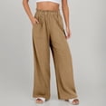 thumbnail image 1 of Pantalon Décontracté pour Femme Taille Haute Jambe Droite Confortable Extensible Léger pour Usage Quotidien, 1 of 5