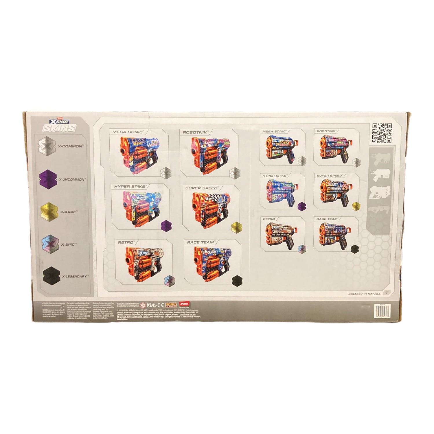 Zuru X-Shot Skins Sonic The Hedgehog Blaster Combo Pack with 96