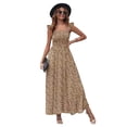 thumbnail image 1 of Women's Floral Boho Dress Casual Short Ruffle Sleeve Swing Maxi Summer Dresses, 1 of 3