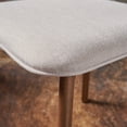 thumbnail image 7 of GDF Studio Abrielle Indoor Mid Century Modern Dining Chairs, Set of 2, Light Beige and Natural Walnut, 7 of 7