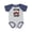 Baseball Heather and Navy, variant on Future Tow Truck Driver Boys Baby Bodysuit