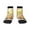 3 Black, variant on Sunflower Gnomes 3 Pattern Quarter Crew Socks,Toe Seamed Ankle Socks,Cotton Cushioned Breathable Athletic Crew Sports Socks