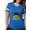 Royal Blue, variant on CafePress - I Stand With Ukraine T Shirt - Womens Football Shirt