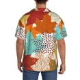 thumbnail image 7 of PAYOHTO Fall Maple Leaves Mens Hawaiian Casual Short-sleeved Shirt Tropical Summer Beach Button Down Shirts, 7 of 7