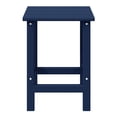 thumbnail image 3 of WestinTrends Outdoor Side Table, All Weather Poly Lumber Adirondack Small Patio Table Square End Table for Pool Balcony Deck Porch Lawn Backyard, Navy Blue (14"L x 14"W x 18.5"H), 3 of 16