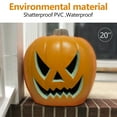 thumbnail image 5 of Whole Sale Deals 21" Giant Furious Face LED Pumpkin Light, Terrifying Angry Scary Jack O' Lantern Halloween Decor for Outdoor, Haunted House, Menacing Graveyard Scene, Spooky Lawn & Pathway Display, 5 of 8