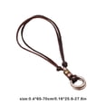 thumbnail image 4 of Sonducket Collar de doble anillo de aleación portátil elegante colgante de moda ajustable decorativo electrochapado joyería colgante de cuero Ropa, zapatos y accesorios Miscelánea, 4 of 6