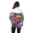 thumbnail image 4 of FORMRS Womens Scarf Winter Soft Long Big Warm Shawls Wrap Tassel Scarves, Ethereal Floral Harmony, 4 of 9