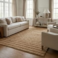 thumbnail image 3 of Hauteloom Konani Wool Hallway, Kitchen Machine Washable Runner Rug - Contemporary - High Pile - Tan, Camel, Sandstone - 2'6" x 8', 3 of 3