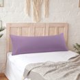 thumbnail image 2 of Unique Bargains 2 Packs Microfiber Solid Body Pillow Cover Violet 20" x 48", 2 of 8