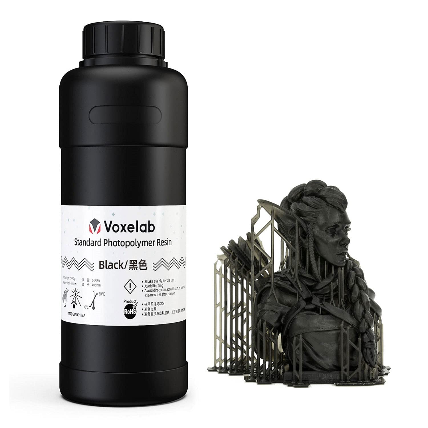 let velfærd sigte Voxelab 3D Printer Resin 405nm UV Curing Photopolymer Liquid Resin Printer  Ink, Low Odor High Precision 3D Resin Suitable for LCD 3D Printing  (Transparent-1kg) - Walmart.com