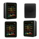 thumbnail image 4 of Monitor Digital de Calidad del Aire 6 en 1, Detector de Formaldehído, TVOC, PM2.5/CO2, Medidor de Temperatura y Humedad, Color Negro., 4 of 5