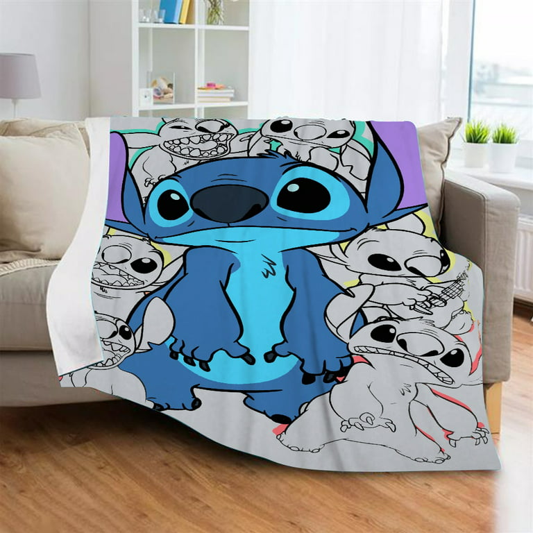 Lilo & Stitch Cartoon Throw Blanket for Valentine Gifts  (51x59inch/130x150cm)